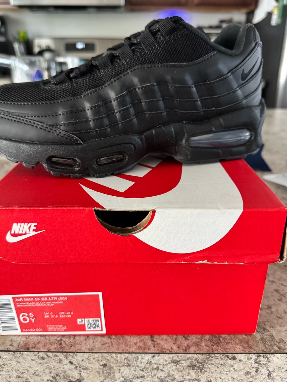 Nike Men’s Air Max 95 Low-Top Sneakers — Black